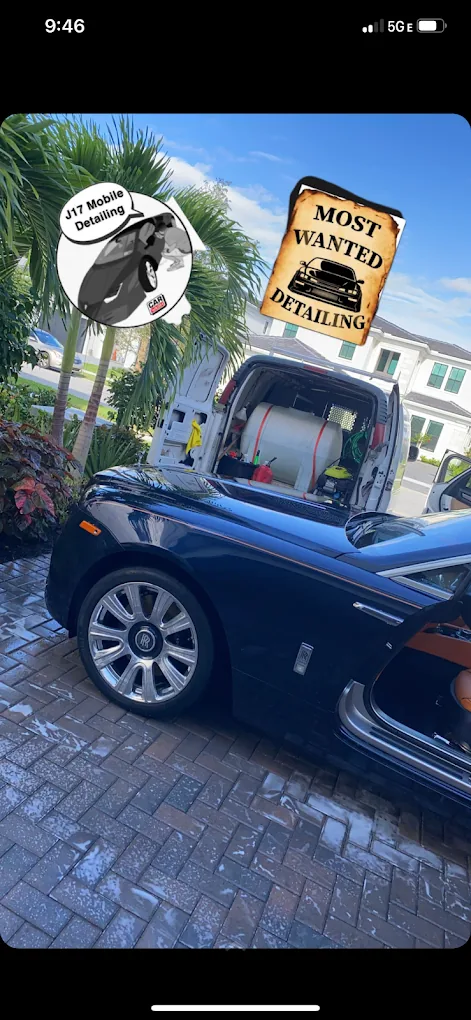 Rolls-Royce receiving full luxury detail service
